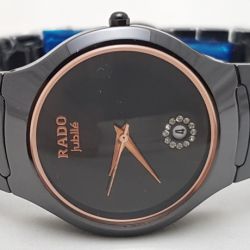 Rado True Thinline Plasma Ceramic Rose Gold Dial Unisex Watch