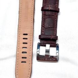 Montblanc Brown Crocodile Leather Strap With Lock