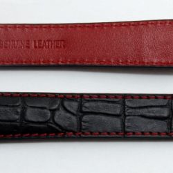 Tagheuer Black Red Strech Leather Srtap