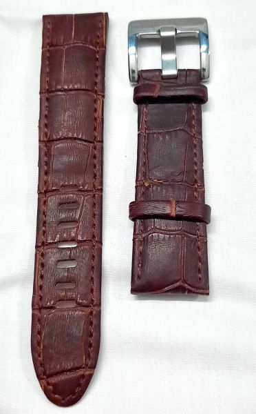 Montblanc Brown Crocodile Leather Strap With Lock