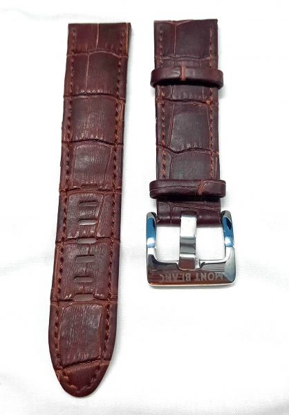 Montblanc Brown Crocodile Leather Strap With Lock