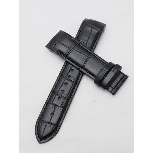 Tissot 1853 T610028591 22mm Rounded Lugs Black Leather Strap
