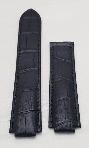 Cartier Ballon Bleu Montre Cuir Alligator 21mm Black Leather Strap