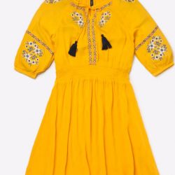 GIRLS EMBRODERY MIDI TOP