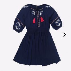 Girls embrodairy frok & Boys shirts