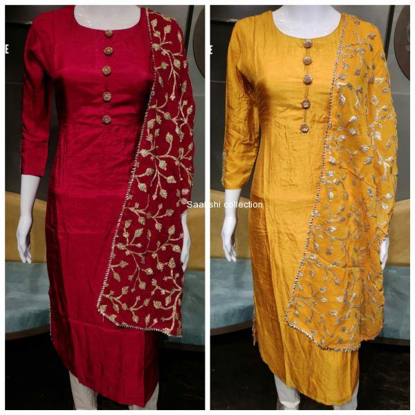 Kurti with dupatta