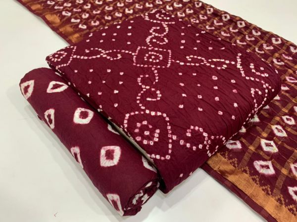 Satin cotton dandhj dress material