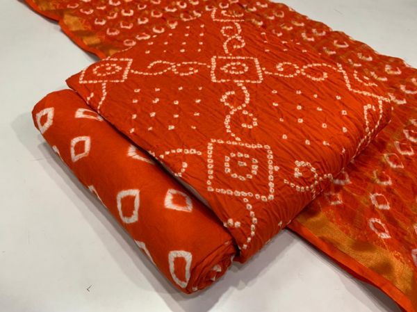 Satin cotton dandhj dress material