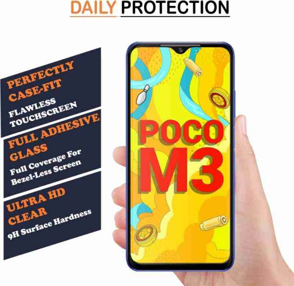 Poco M3 11D Temper Glass / Poco M3 Mobile Glass