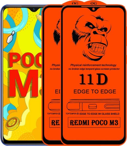 Poco M3 11D Temper Glass / Poco M3 Mobile Glass