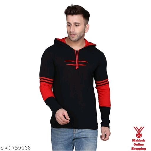 Trendy Modern Men Tshirts Fabric: Cotton Blend Sleeve Length: Long Sleeves Pattern: Solid Multipack: 1 Sizes: S (Chest Size: 38 in)  XL (Chest Size: 44 in)  L (Chest Size: 42 in)  M (Chest Size: 40 in)   Country of Origin: India