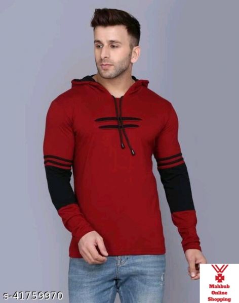 Trendy Modern Men Tshirts Fabric: Cotton Blend Sleeve Length: Long Sleeves Pattern: Solid Multipack: 1 Sizes: S (Chest Size: 38 in)  XL (Chest Size: 44 in)  L (Chest Size: 42 in)  M (Chest Size: 40 in)   Country of Origin: India