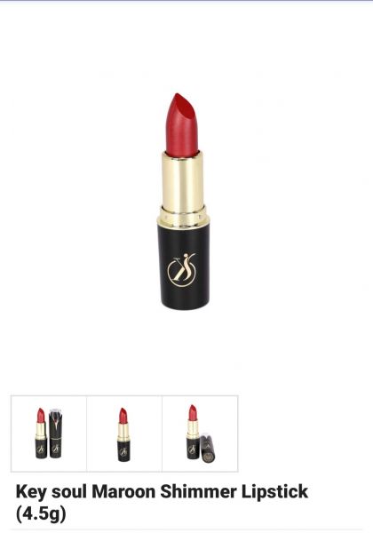 Key soul maroon shimmer lipstick (4.5g)