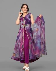 Silk kurta with dupatta 