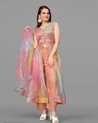 Silk kurta with dupatta 