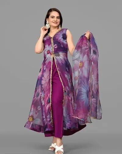 Silk kurta with dupatta 