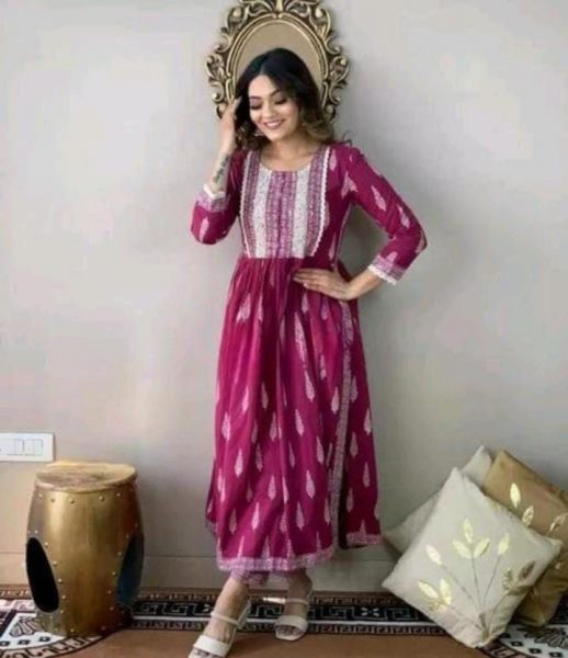 Silk kurta with dupatta 