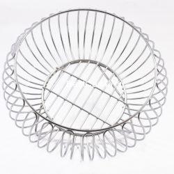 Vaishvi Heavy Stainless Steel Vegetable and Fruit Bowl Basket - Nickel Chrome Plated