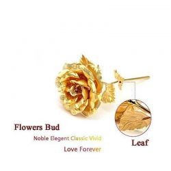 24K Artificial Golden Rose with Gift Box (10 inches)
