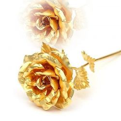 24K Artificial Golden Rose with Gift Box (10 inches)