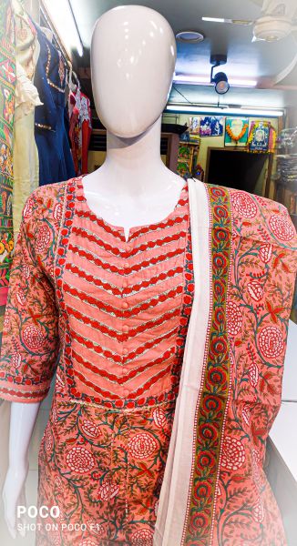 COTTON MAL KURTA PANT SET