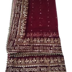 Wedding dupatta Maroon 