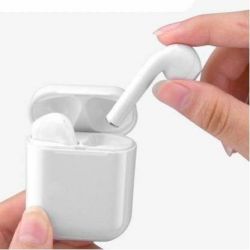 i12 Truly Wireless Bluetooth On Ear Earphone Bluetooth Headset  (White, True Wireless)