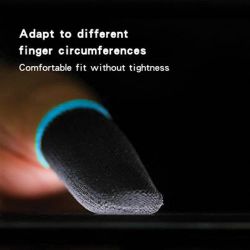 Finger Sleeve Mobile Gaming with Super Conductive Fiber Fabric, Anti-Sweat and Breathable, for PUBG, pack of 5