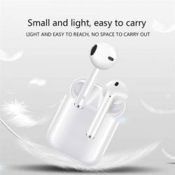 i12 Truly Wireless Bluetooth On Ear Earphone Bluetooth Headset  (White, True Wireless)