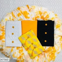 New Printed Cotton Dress Materials /Suit( Combo Of 3)