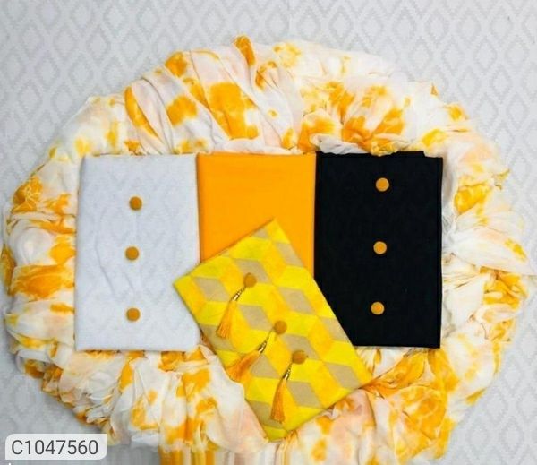 New Printed Cotton Dress Materials /Suit( Combo Of 3)