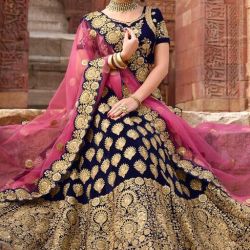 Women's embroidered wedding lehenga choli