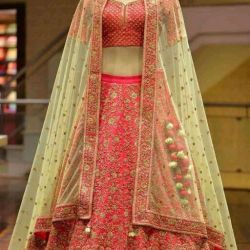 Women's embroidered wedding lehenga choli