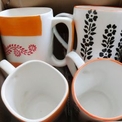 Classic Coffee Mugs & Milk Jugs (4 Pcs set) 