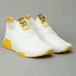 RapidBox Men Stylish Sporty White Sneakers