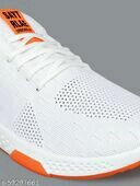 Rapidbox Men White - Orange Sneakers 