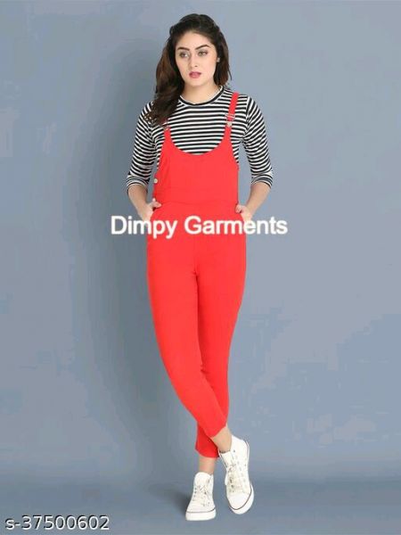 Dungaree Pant with Top For Women