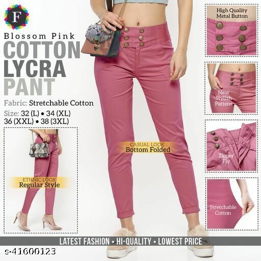 Stylish Retro Women Women Trousers