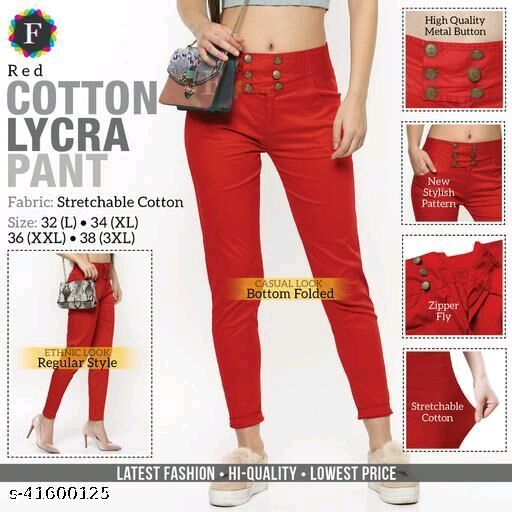 Stylish Retro Women Women Trousers