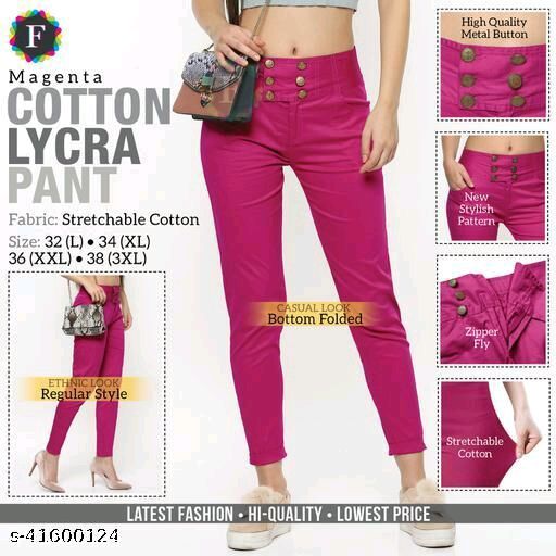 Stylish Retro Women Women Trousers