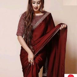 Women's designer sequence work sarees