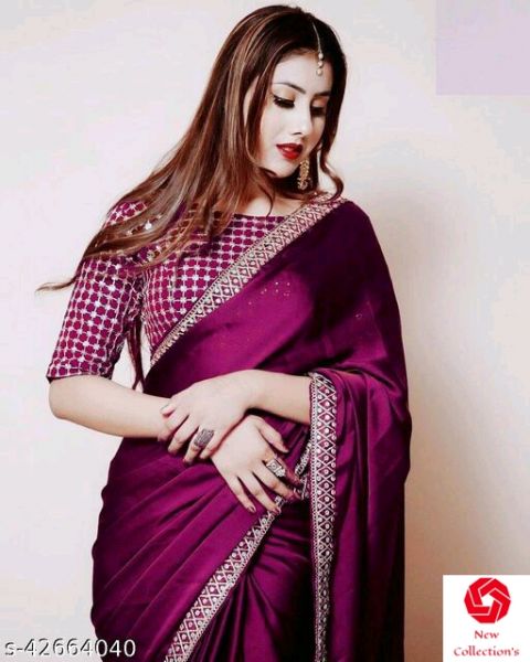 Women's designer sequence work sarees