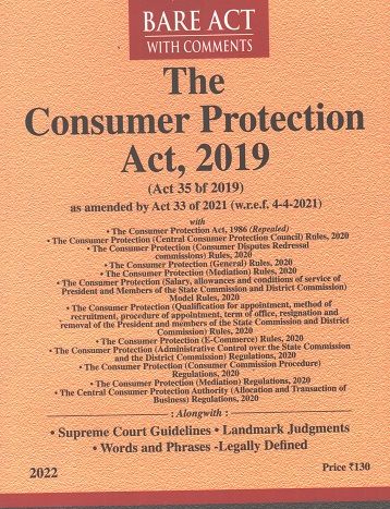 Consumer Protection Act BARE Act Edition 2022