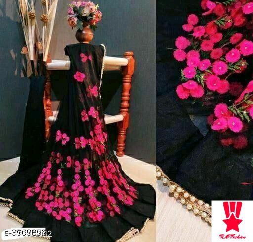 Net sarees for women and girls silk