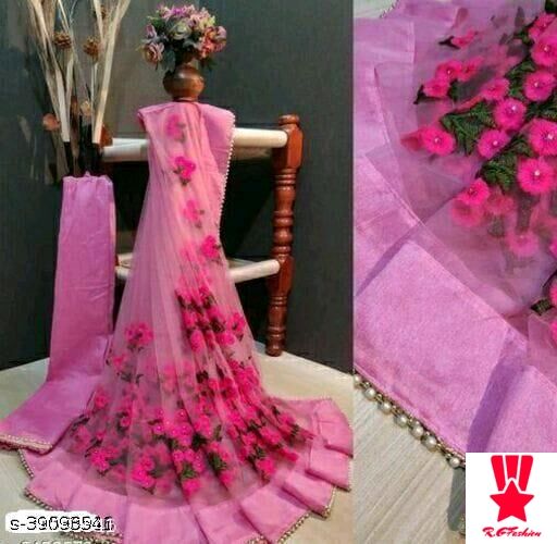 Net sarees for women and girls silk