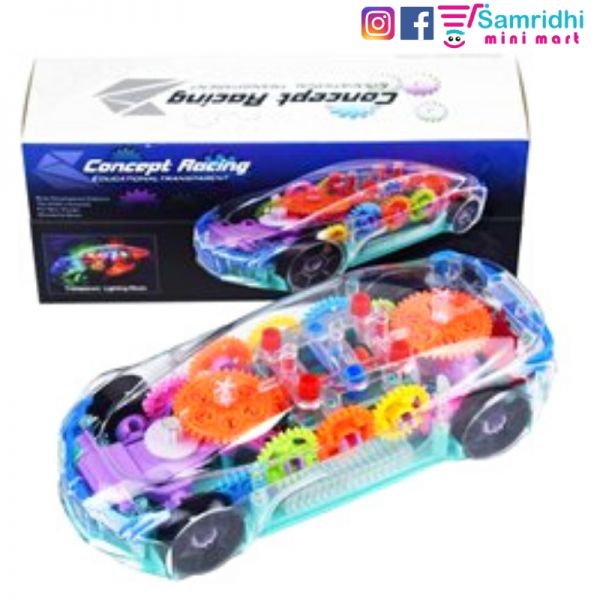 Transparent Concept car 3D Super Car Toy