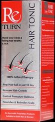 Re turn hair Tonic Hair oil