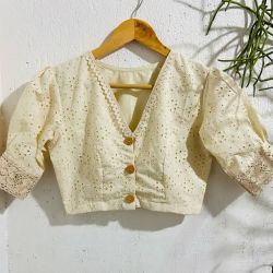 White chicken blouse