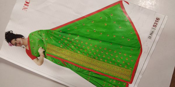 Work in silk