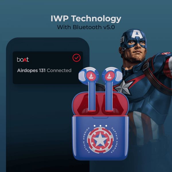boAt Airdopes 131 - Iron Man Marvel Edition LIMITED EDITION